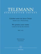 Gelobet Seist du Jesu Christ SATB Choral Score cover